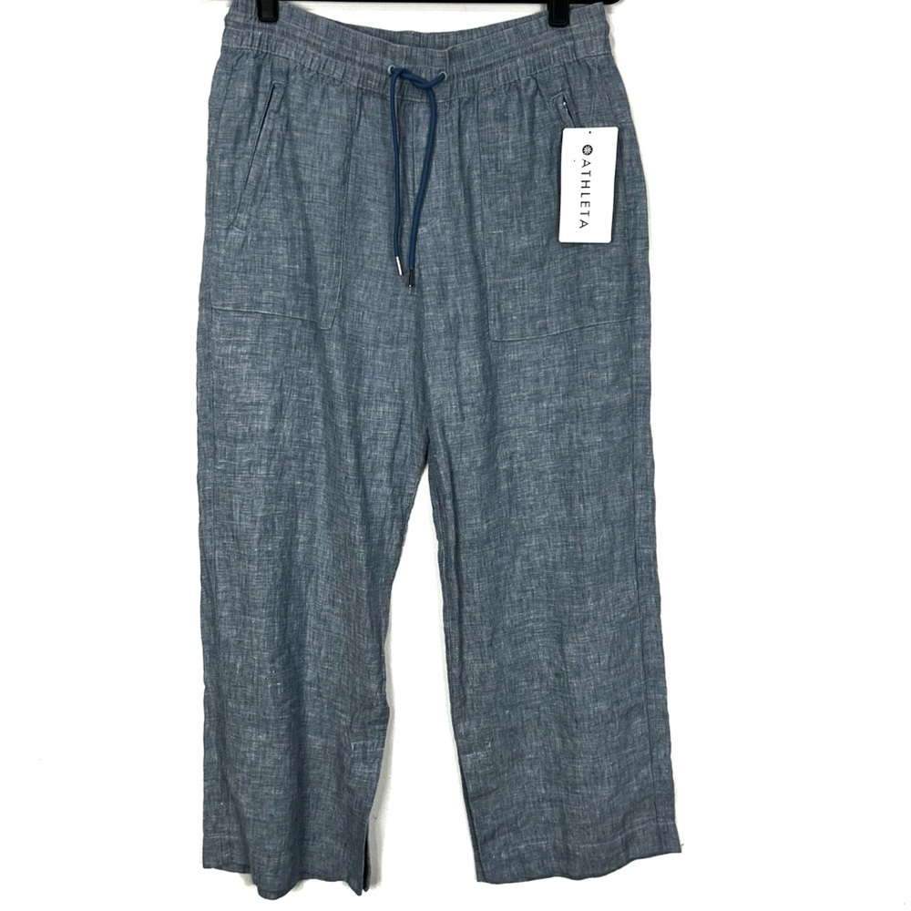 Athleta Retreat Linen Wide Leg pants